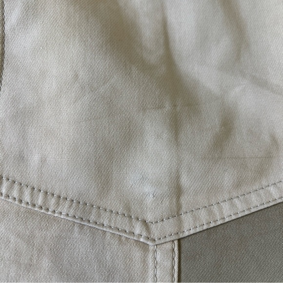 Ulla Johnson August Two Tone Cotton Twill Straight Leg Pants 6 Cropped - Picture 14 of 14